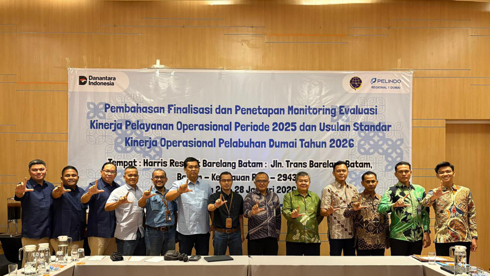 Pembahasan Finalisasi dan Penetapan Monitoring Evaluasi Kinerja Pelayanan Operasional Periode 2025 dan Usulan Standar Kinerja Operasional Pelabuhan Dumai Tahun 2026