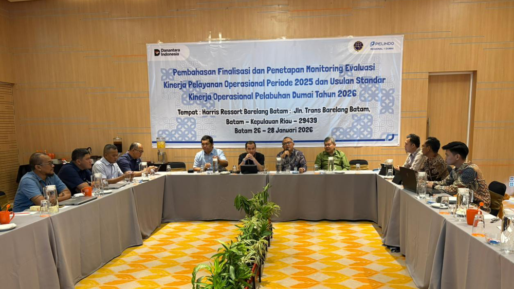 Pembahasan Finalisasi dan Penetapan Monitoring Evaluasi Kinerja Pelayanan Operasional Periode 2025 dan Usulan Standar Kinerja Operasional Pelabuhan Dumai Tahun 2026