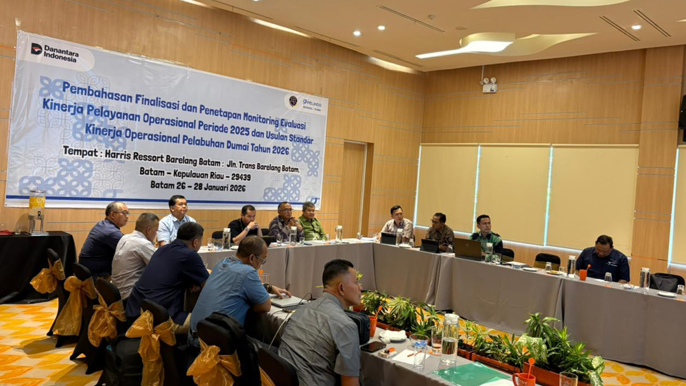 Pembahasan Finalisasi dan Penetapan Monitoring Evaluasi Kinerja Pelayanan Operasional Periode 2025 dan Usulan Standar Kinerja Operasional Pelabuhan Dumai Tahun 2026