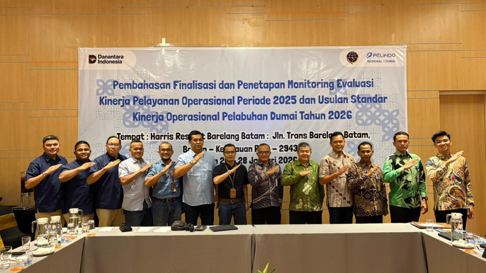 Pembahasan Finalisasi dan Penetapan Monitoring Evaluasi Kinerja Pelayanan Operasional Periode 2025 dan Usulan Standar Kinerja Operasional Pelabuhan Dumai Tahun 2026