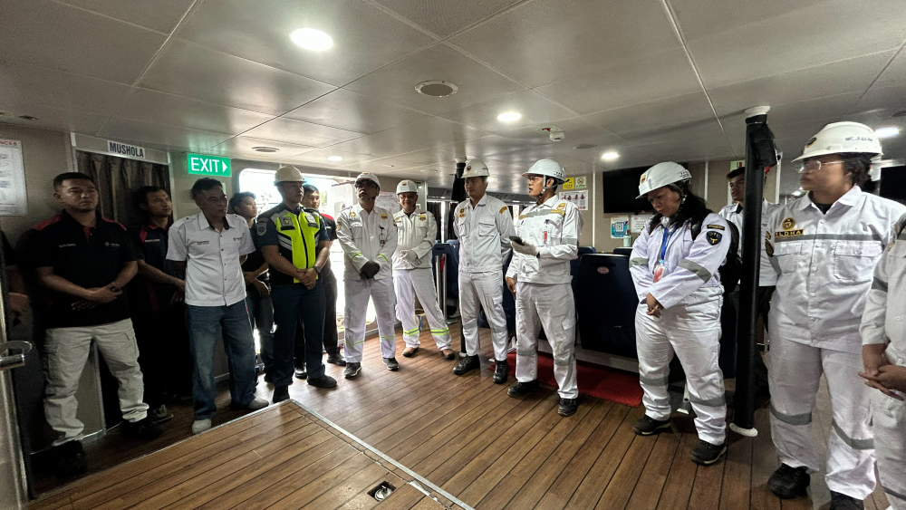 UJI KELAIKLAUTAN KAPAL PENUMPANG, DALAM RANGKA PERSIAPAN ANGKUTAN LEBARAN TAHUN 2026 OLEH KANTOR KSOP KELAS I DUMAI