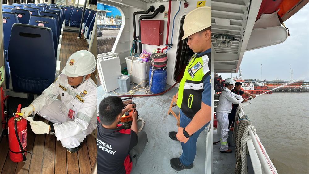 UJI KELAIKLAUTAN KAPAL PENUMPANG, DALAM RANGKA PERSIAPAN ANGKUTAN LEBARAN TAHUN 2026 OLEH KANTOR KSOP KELAS I DUMAI