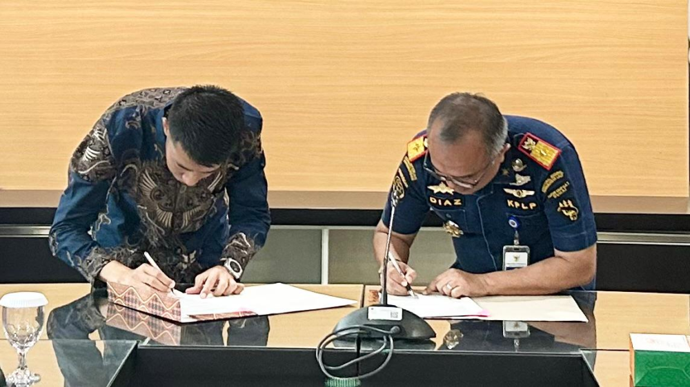 Penandatangan Perjanjian Kerja sama Antara Kantor Kesyahbandaran dan Otoritas Pelabuhan Kelas I Dumai Dengan PT Intibenua Perkasatama Tentang Penggunaan Perairan di Terminal Khusus PT Intibenua Perkasatama.