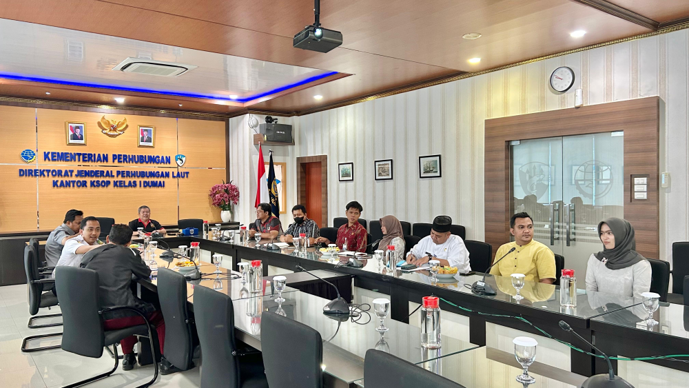 Rapat Koordinasi Peningkatan Keselamatan Kapal Penyeberangan Tradisional Pelayaran Rakyat di Sekitar Selinsing dan Mundam Kecamatan Medang Kampai Kota Dumai