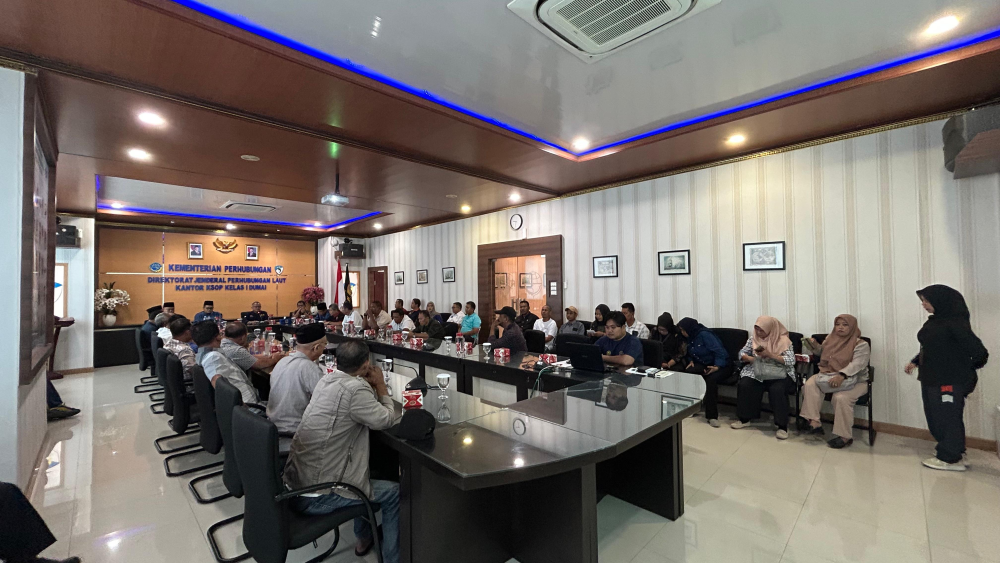 Rapat pembahasan pembentukan UUPJ  TKBM di wilayah TERMINAL KHUSUS untuk sementara melayani kepentingan umum