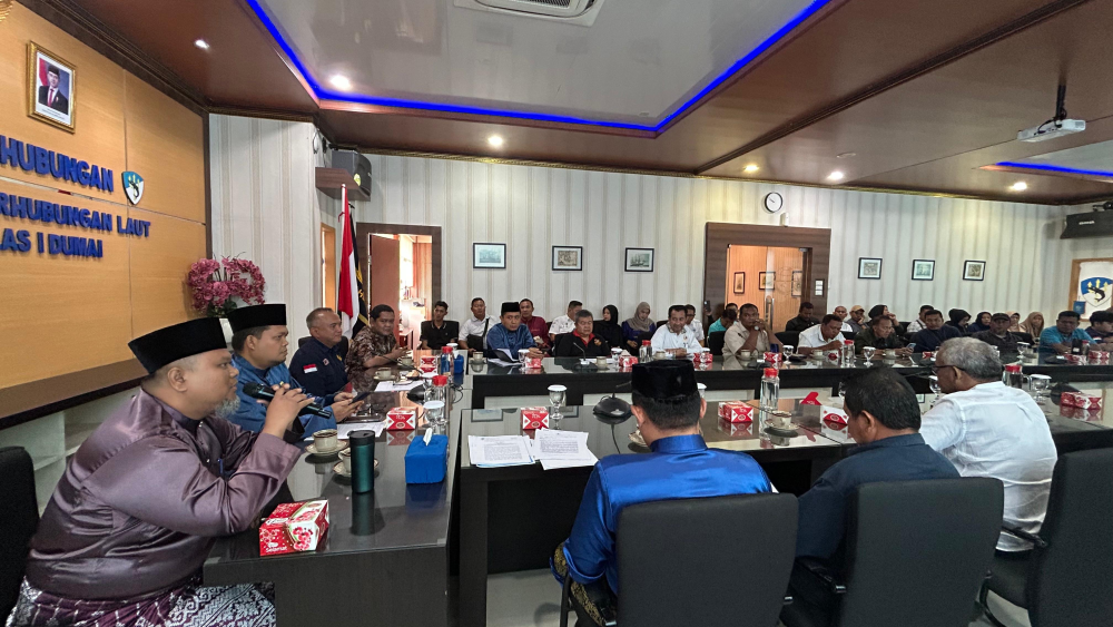Rapat pembahasan pembentukan UUPJ  TKBM di wilayah TERMINAL KHUSUS untuk sementara melayani kepentingan umum