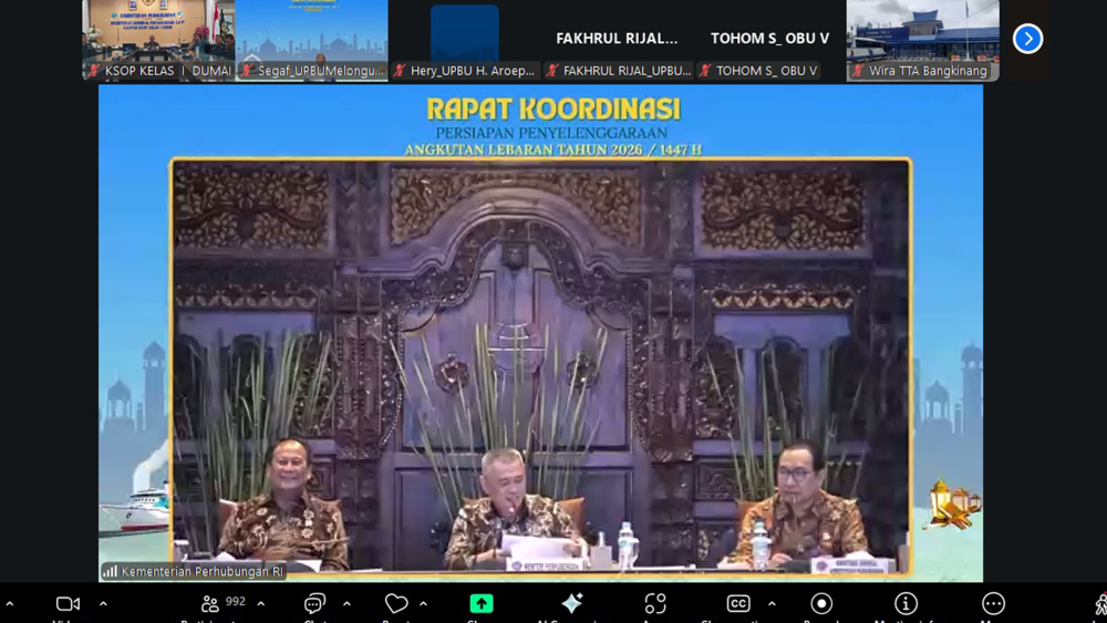 Rapat Koordinasi Persiapan Penyelenggaraan Angkutan Lebaran Tahun 2026/1447 Hijriah