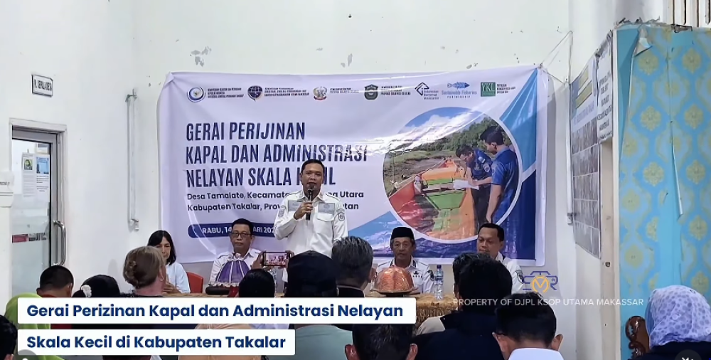 Gerai Perizinan Kapal dan Administrasi Nelayan Skala Kecil Kecamatan Galesong Utara, Kabupaten Takalar
