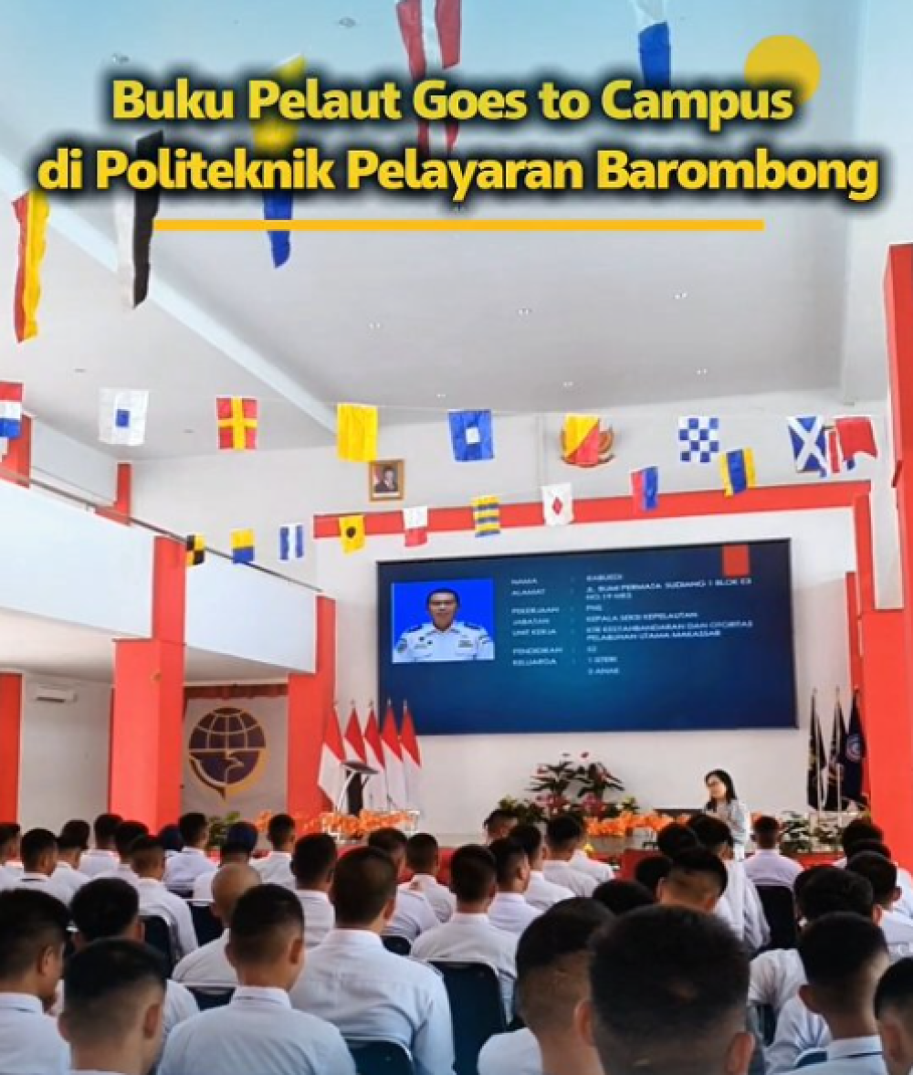 Buku Pelaut Goes to Campus di Kampus Politeknik Pelayaran Barombong