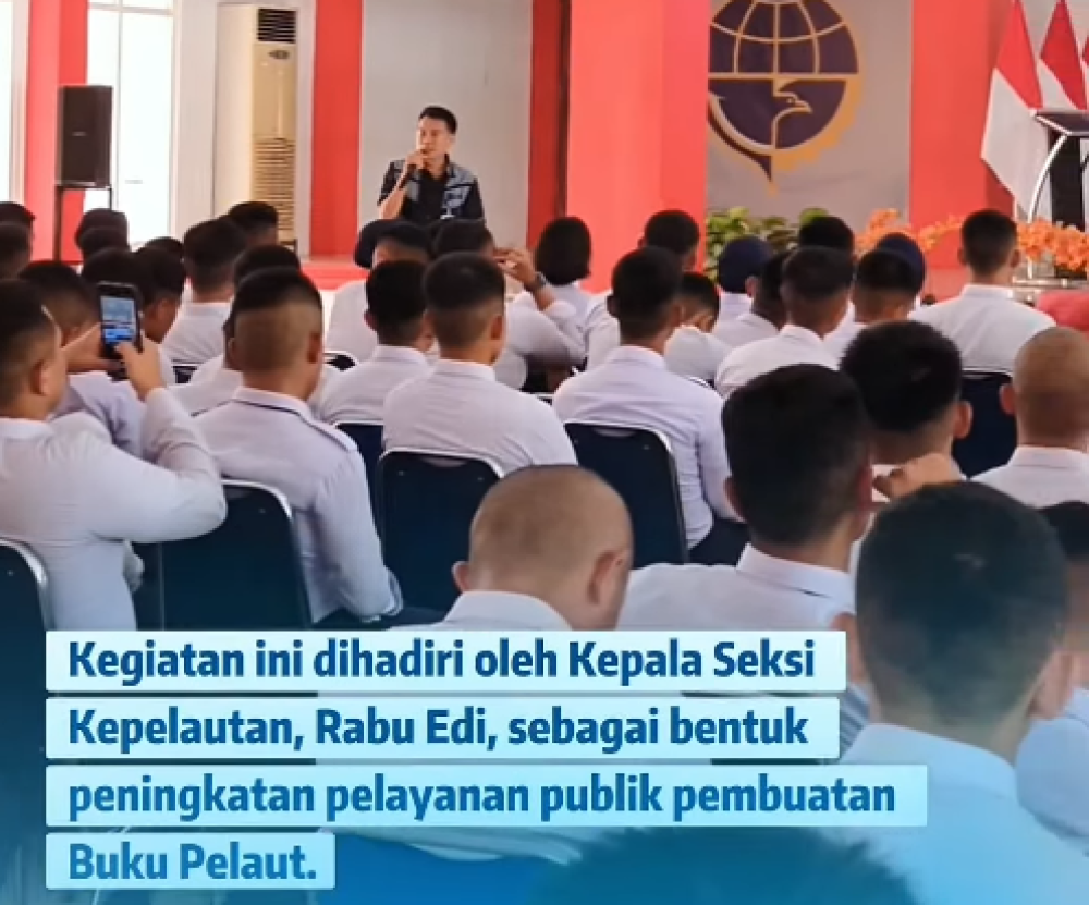 Buku Pelaut Goes to Campus di Kampus Politeknik Pelayaran Barombong