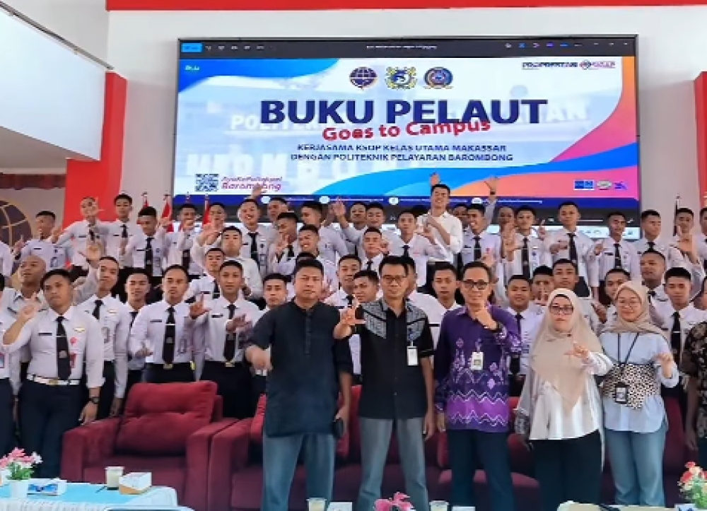 Buku Pelaut Goes to Campus di Kampus Politeknik Pelayaran Barombong