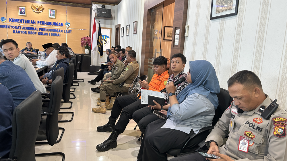 Rapat Rencana Persiapan Posko Angkutan Laut Lebaran Tahun 2026 Pelabuhan Dumai.