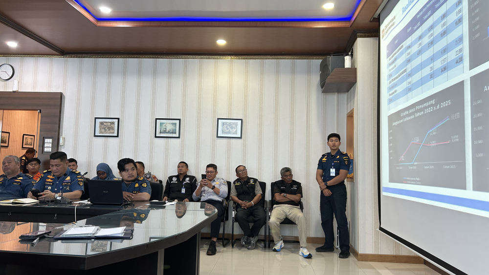 Rapat Rencana Persiapan Posko Angkutan Laut Lebaran Tahun 2026 Pelabuhan Dumai.