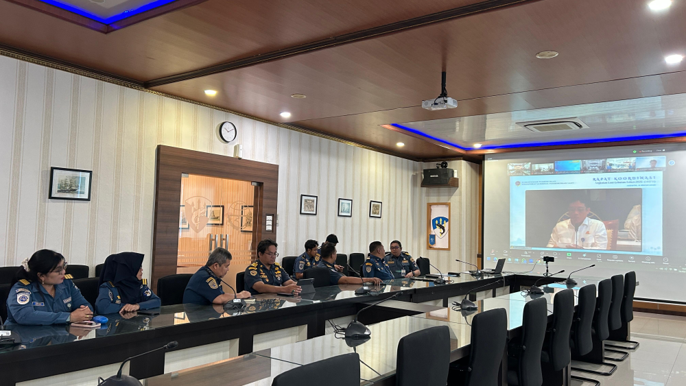 Kantor KSOP Kelas I Dumai mengikuti Kegiatan Rapat Koordinasi Persiapan Penyelenggaraan Angkutan Laut Lebaran Tahun 2026/1447 H