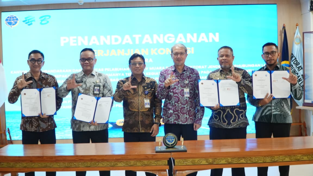 Perkuat Efisiensi Layanan dan Penerimaan Negara, Kemenhub Teken Dua Perjanjian Konsesi Pengusahaan WTDP di Muara Sabak dan Sangatta