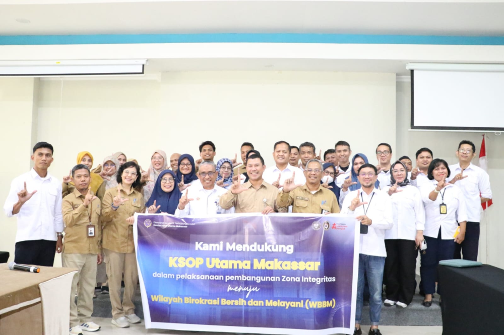 KSOP Utama Makassar Laksanakan Studi Tiru Pembangunan ZI WBBM pada BBPOM Sulawesi Selatan