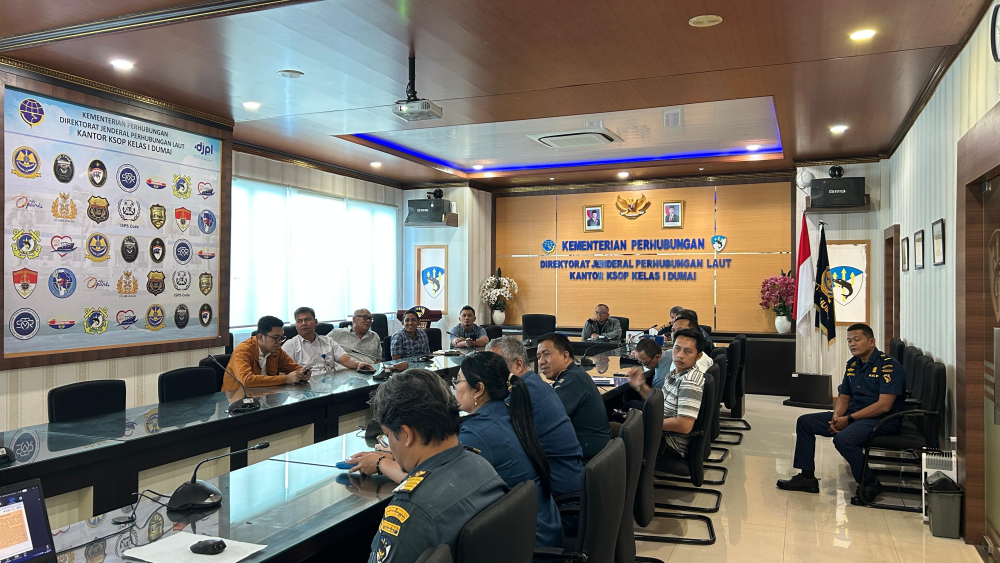 Kantor KSOP Kelas I Dumai melakukan Kegiatan Sosialisasi Keputusan Dirjen Hubla Nomor KP-DJPL 607 Tahun 2025 tanggal 1 Desember 2025