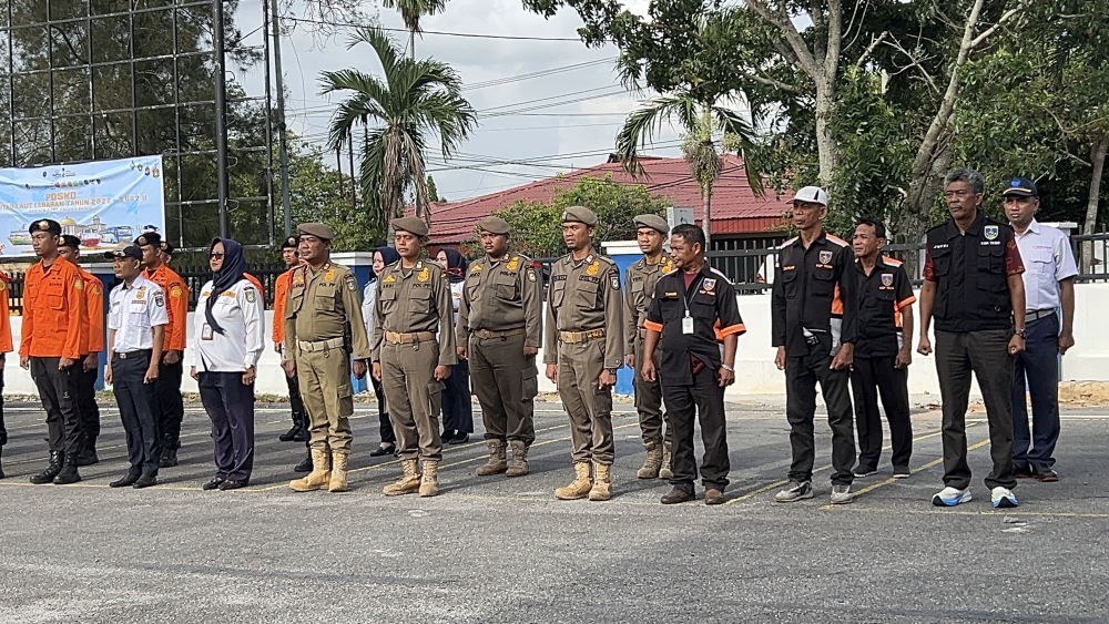 KSOP Dumai Gelar Apel Pembukaan Posko Angkutan Lebaran 2026 dan Rapat Koordinasi Kesiapan Angkutan Lebaran 2026 untuk Moda Transportasi Darat, Laut dan Udara.