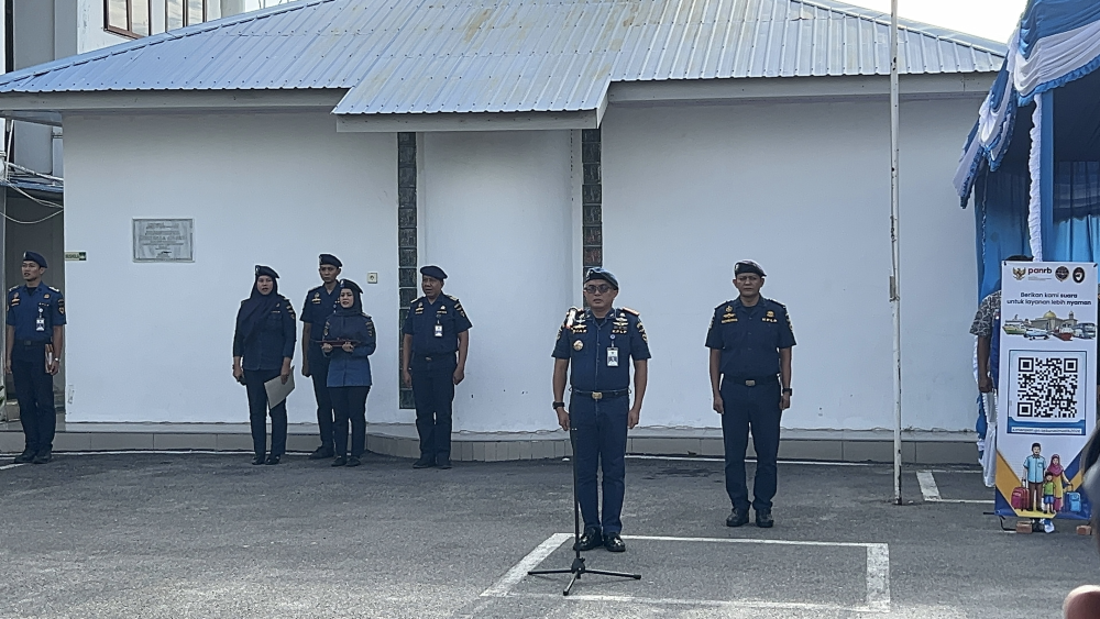 KSOP Dumai Gelar Apel Pembukaan Posko Angkutan Lebaran 2026 dan Rapat Koordinasi Kesiapan Angkutan Lebaran 2026 untuk Moda Transportasi Darat, Laut dan Udara.