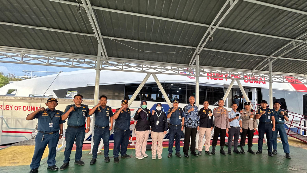 PENGAWASAN KEGIATAN EMBARKASI DAN DEBARKASI PENUMPANG POSKO ANGKUTAN LAUT LEBARAN 1447 H/2026 DI PELABUHAN DUMAI