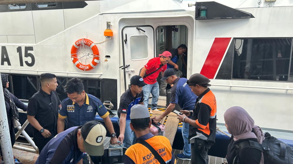 PENGAWASAN EMBARKASI DAN DEBARKASI PENUMPANG ANGKUTAN LAUT LEBARAN 1447/2026 DI PELABUHAN DUMAI OLEH KSOP KELAS I DUMAI