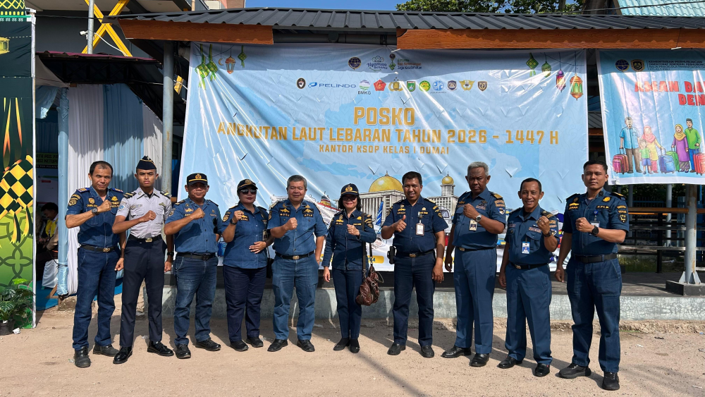 PENGAWASAN EMBARKASI DAN DEBARKASI PENUMPANG ANGKUTAN LAUT LEBARAN 1447/2026 DI PELABUHAN DUMAI OLEH KSOP KELAS I DUMAI