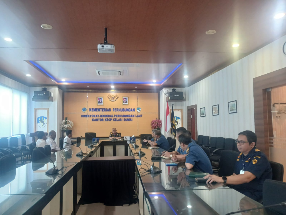 KSOP Kelas I Dumai Gelar Rapat Teknis Mitigasi Risiko Lonjakan Penumpang Angkutan Penyeberangan Dumai–Rupat