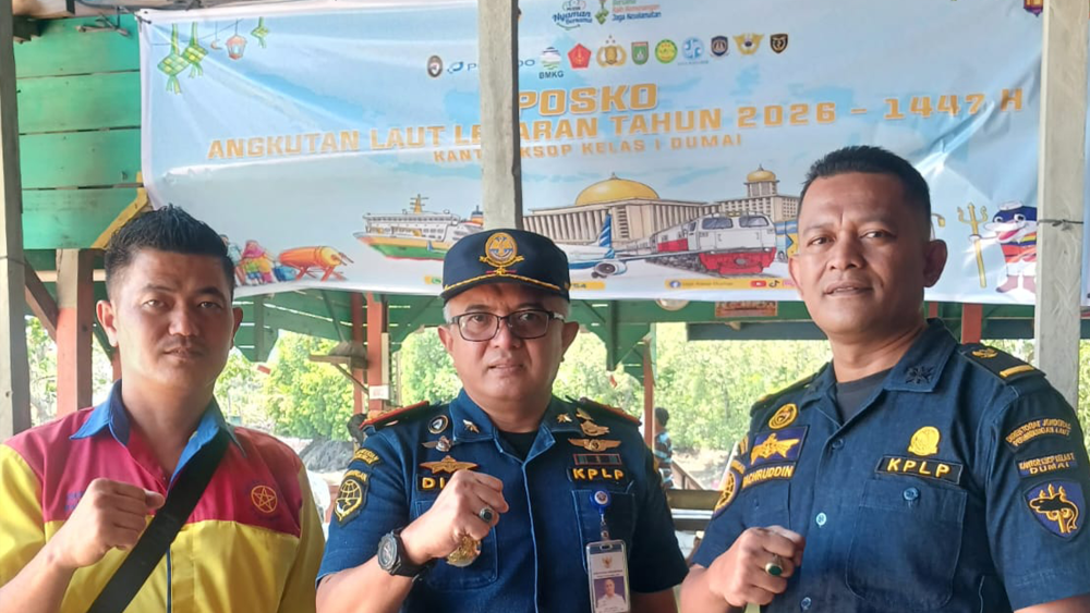 Kepala KaNTOR KELAS I DUMAI Monitorng Arus Mudik Angkutan Laut Lebaran 1447 H/2026 di pelabuhan DUMAI