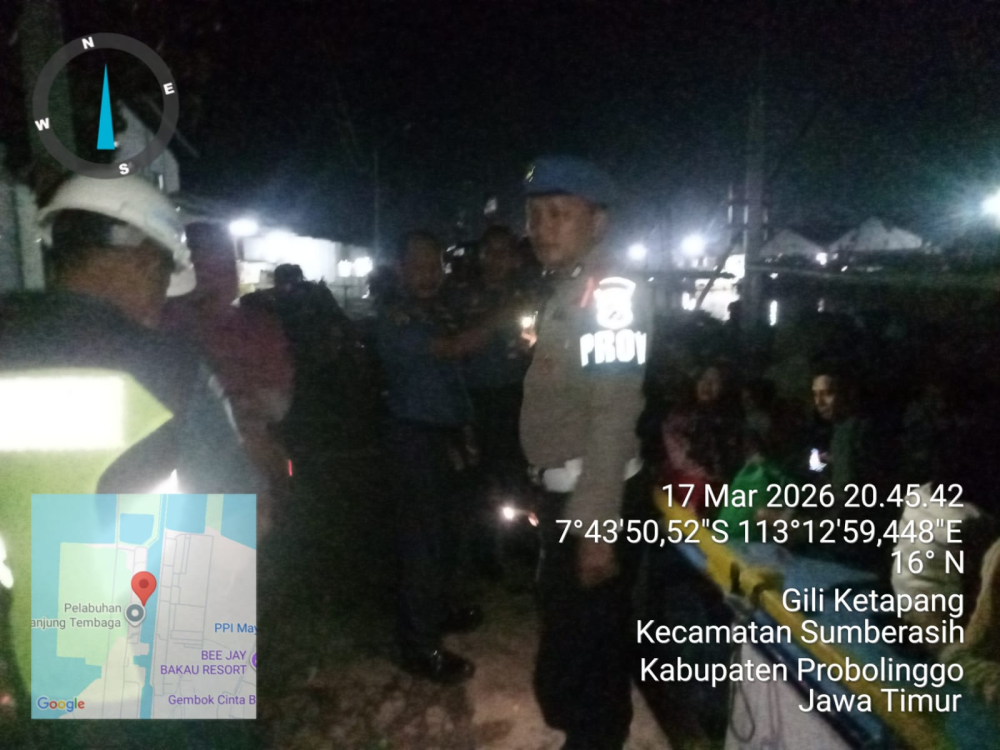 Patroli Laut KN.P 4001 dan KN.P 50008 Kawal Ribuan Warga Gili Ketapang Probolinggo Toron Petolekoran.