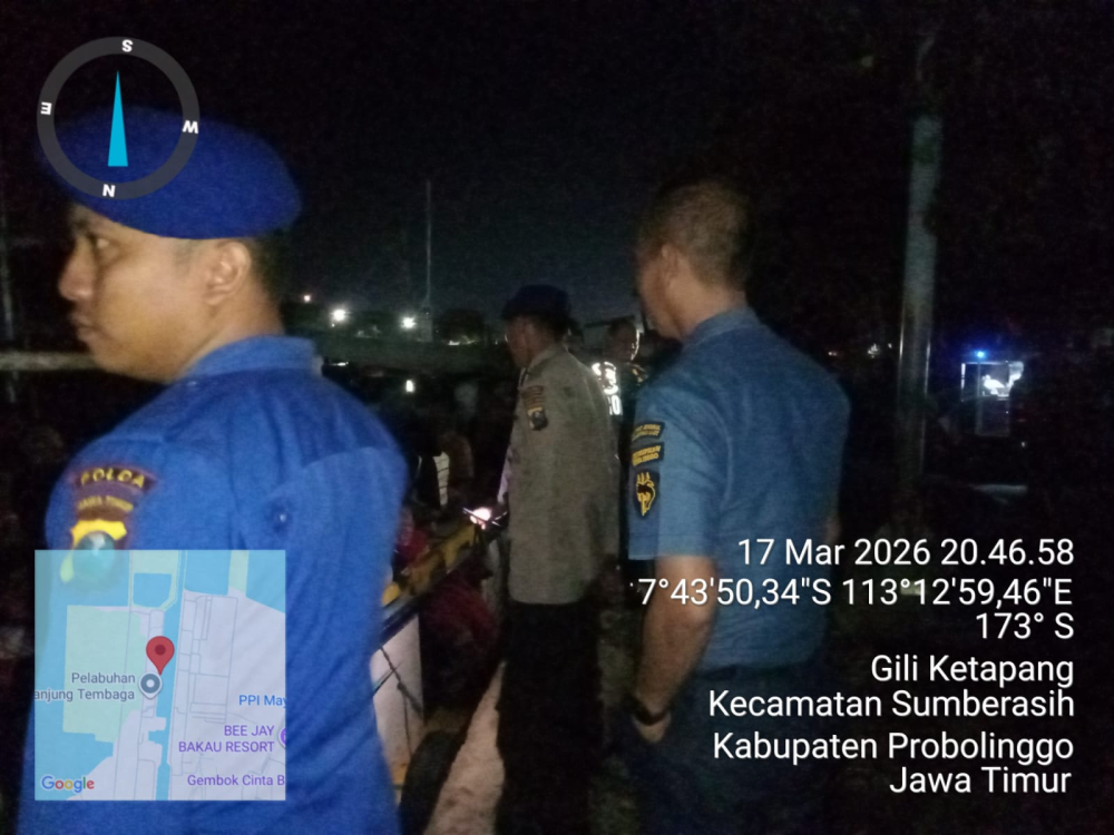 Patroli Laut KN.P 4001 dan KN.P 50008 Kawal Ribuan Warga Gili Ketapang Probolinggo Toron Petolekoran.