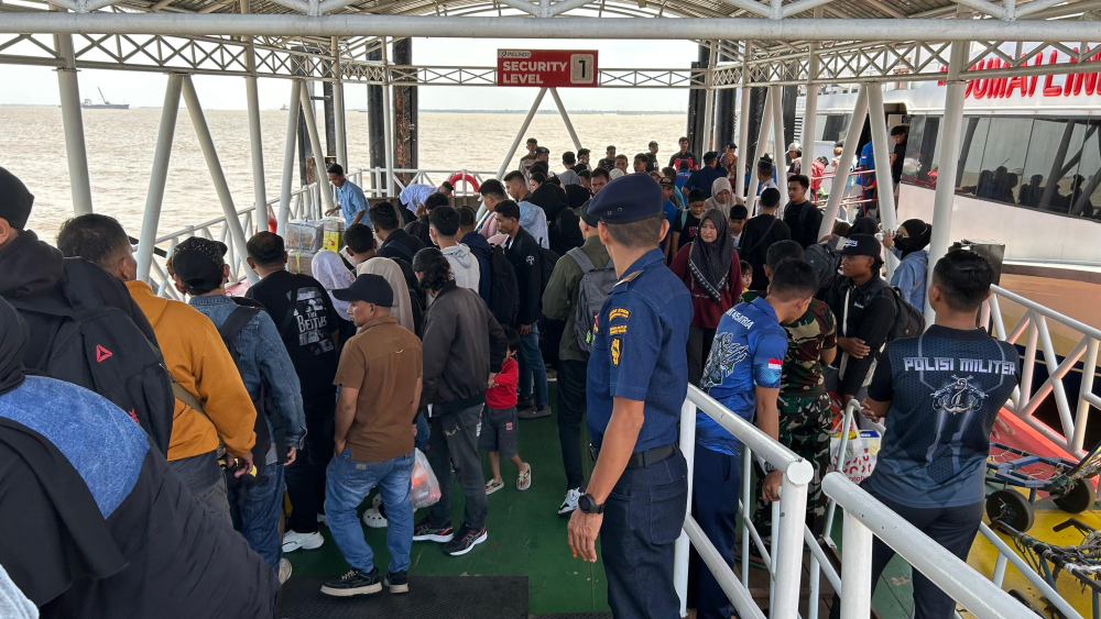 PENGAWASAN EMBARKASI DAN DEBARKASI  ARUS MUDIK ANGKUTAN LAUT LEBARAN 1447 H/2026 DI PELABUHAN PENUMPANG DUMAI