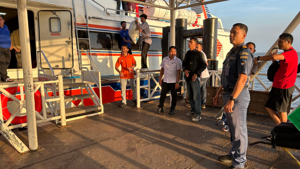 PENGAWASAN EMBARKASI DAN DEBARKASI  ARUS MUDIK ANGKUTAN LAUT LEBARAN 1447 H/2026 DI PELABUHAN PENUMPANG DUMAI