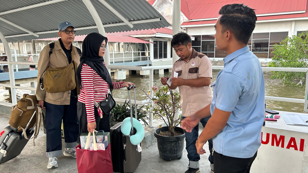 PENGAWASAN EMBARKASI DAN DEBARKASI  ARUS MUDIK ANGKUTAN LAUT LEBARAN 1447 H/2026 DI PELABUHAN PENUMPANG DUMAI