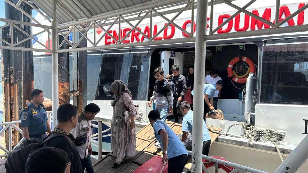 PENGAWASAN EMBARKASI DAN DEBARKASI  ARUS MUDIK ANGKUTAN LAUT LEBARAN 1447 H/2026 DI PELABUHAN PENUMPANG DUMAI