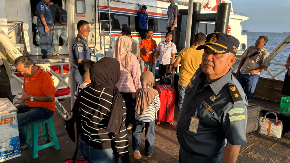 PENGAWASAN EMBARKASI DAN DEBARKASI  ARUS MUDIK ANGKUTAN LAUT LEBARAN 1447 H/2026 DI PELABUHAN PENUMPANG DUMAI