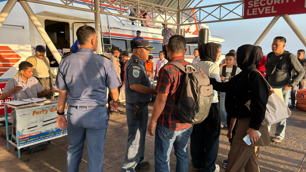 PENGAWASAN EMBARKASI DAN DEBARKASI  ARUS MUDIK ANGKUTAN LAUT LEBARAN 1447 H/2026 DI PELABUHAN PENUMPANG DUMAI