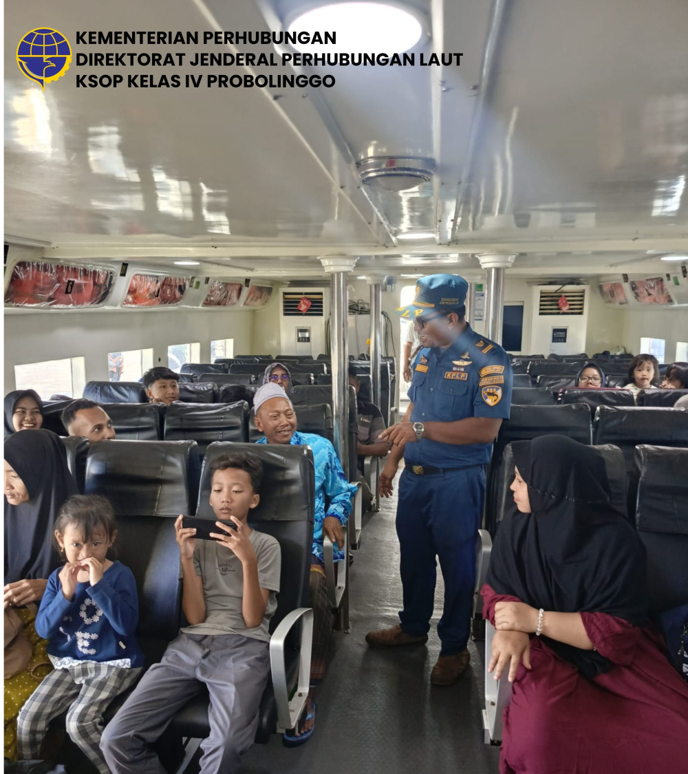 KSOP Kelas IV Probolinggo Amankan Angkutan Laut Lebaran 2026, Intensifkan Pengawasan Keselamatan dan Keamanan Pelayaran Serta Sinergi Bersama Instansi Terkait melalui kegiatan PAM POSKO Angleb 2026.