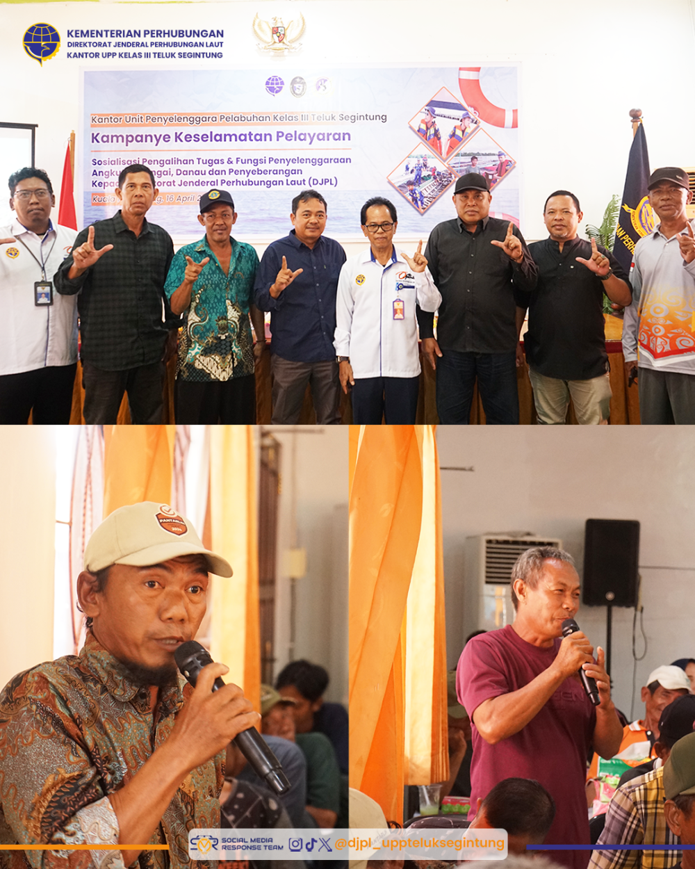 Dorong Budaya Selamat Berlayar, Kantor UPP Teluk Segintung Libatkan Seluruh Stakeholder