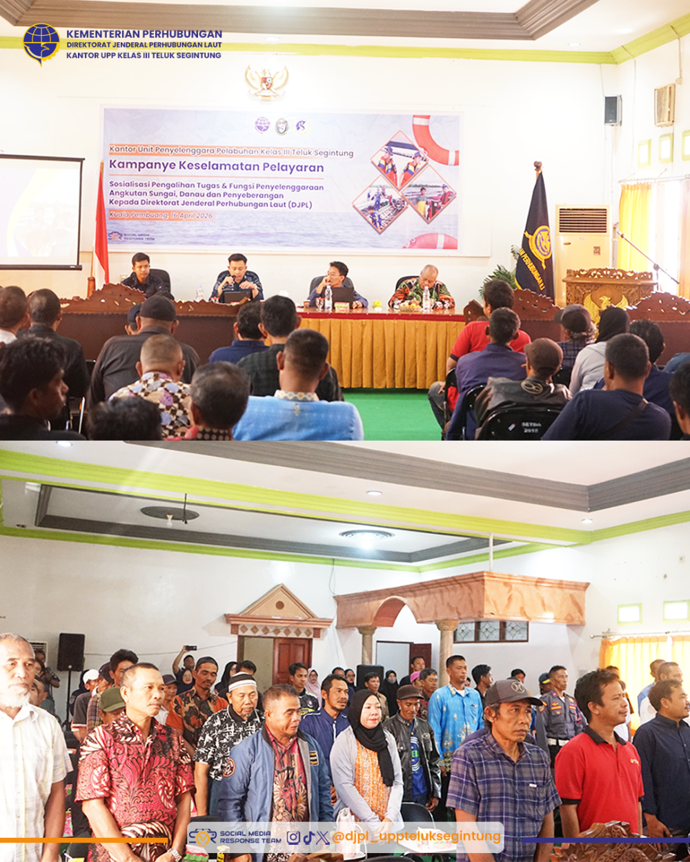 Dorong Budaya Selamat Berlayar, Kantor UPP Teluk Segintung Libatkan Seluruh Stakeholder