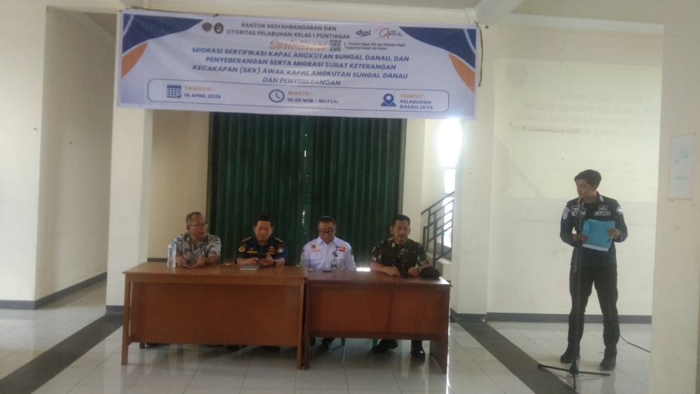 Sosialisasi Migasi Sertifikasi dan SKK Awak Kapal Sungai Dan Danau