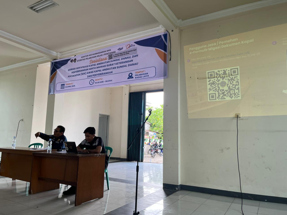 Sosialisasi Migasi Sertifikasi dan SKK Awak Kapal Sungai Dan Danau