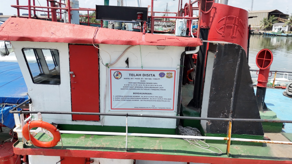 Pangkalan Penjagaan Laut dan Pantai Kelas I Tanjung Priok (KPLP) Tangkap Kapal Tanker MT. HASIL, Berkas Perkara Dinyatakan Lengkap (P.21) oleh JPU, KPLP Tegaskan Penegakan Hukum di Laut