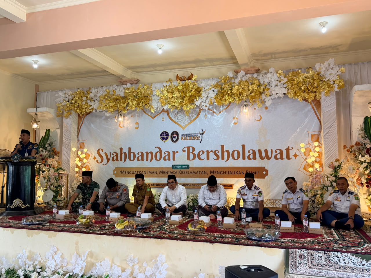 Gelar Syahbandar Bersholawat, KSOP Kalianget Edukasi Santri Ponpes Aqidah Usymuni tentang Keselamatan Pelayaran