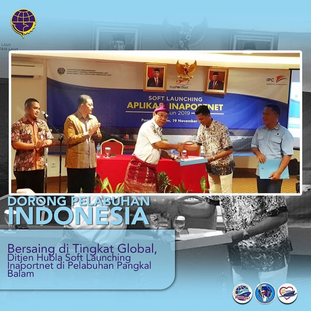 Soft Launching Inaportnet di Pelabuhan Pangkal Balam