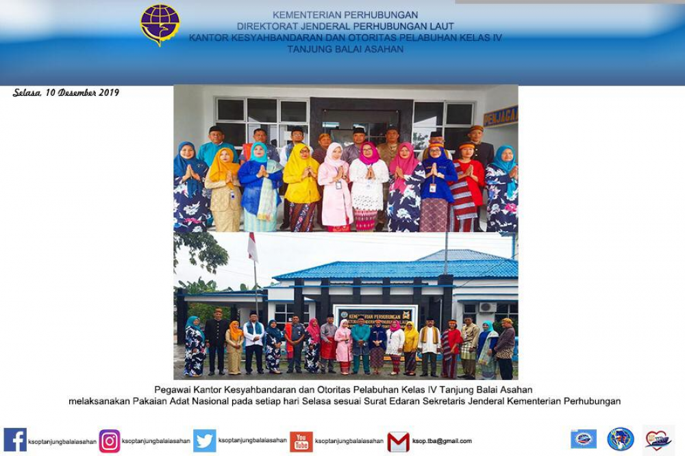 Selasa..Pakaian Nasional..KSOP Kelas IV Tanjung Balai Asahan