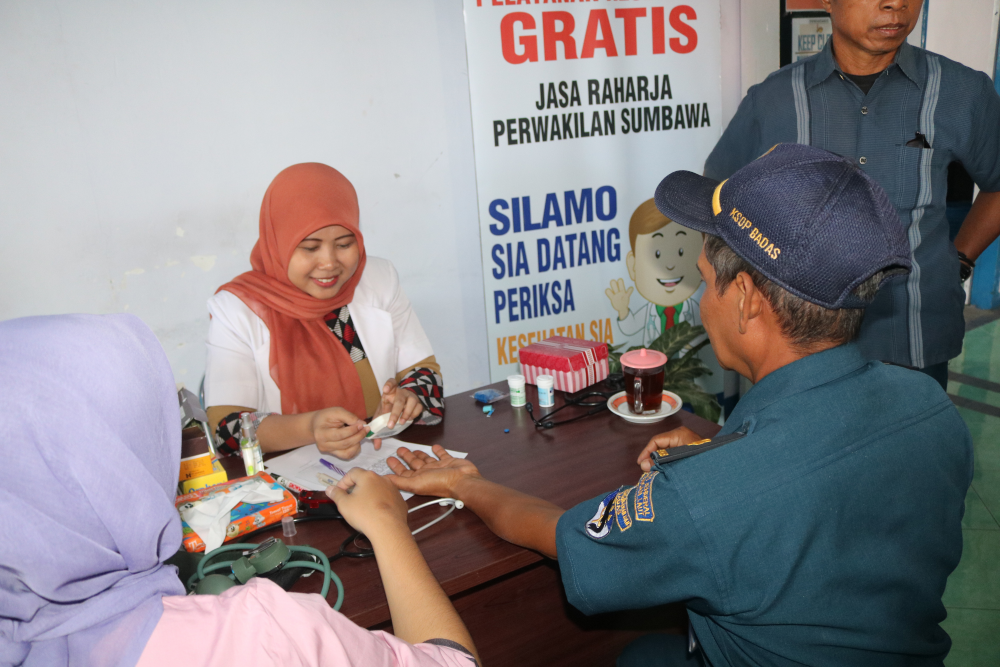 Antusias Warga, KSOP Kelas IV Badas Mengadakan Pemeriksaan Kesehatan Gratis