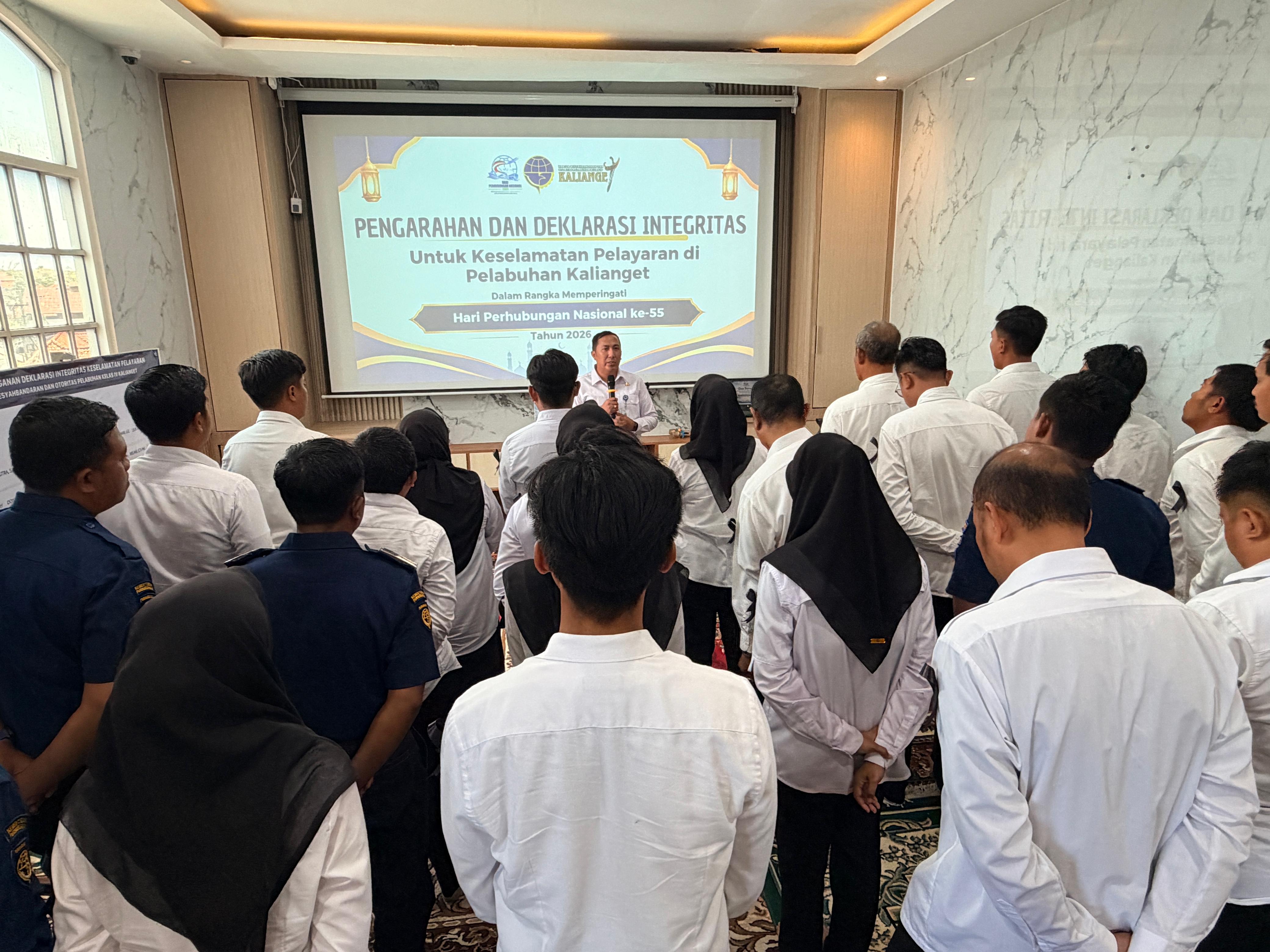 KSOP Kelas IV Kalianget Ikuti Upacara Gabungan Harhubnas ke-55 dan Gelar Deklarasi Keselamatan Pelayaran  