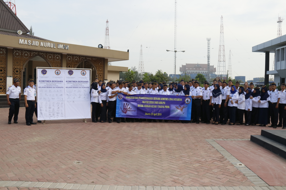 Penandatanganan Komitmen Wilayah Bebas dari Korupsi (WBK) Kantor Distrik Navigasi Kelas I Tanjung Priok