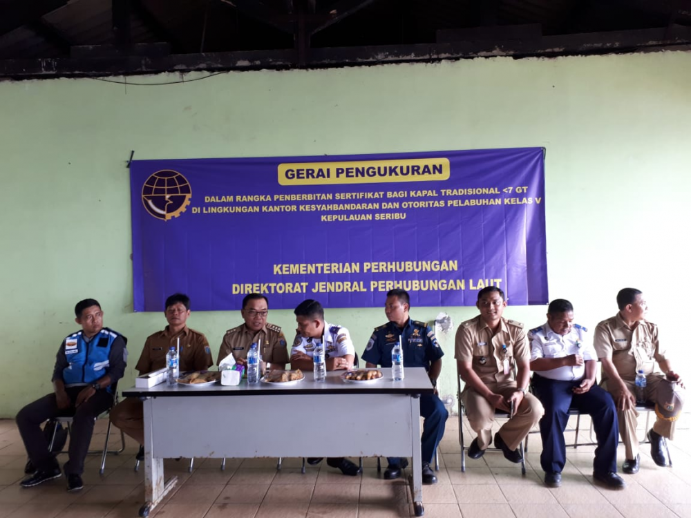 KSOP KEPULAUAN SERIBU JEMPUT BOLA BUKA GERAI PENGUKURAN KAPAL 10/12/201