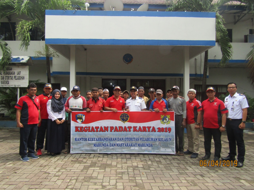 KEMENHUB GELAR PADAT KARYA DI MARUNDA, WARGA SEKITAR IKUT BERPARTISIPASI